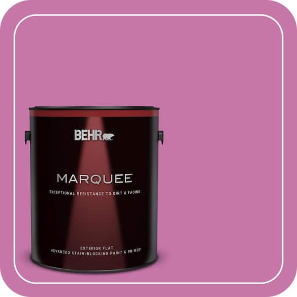 BEHR MARQUEE 1 gal. #680B-5 Strawberry Freeze Flat Exterior Paint & Primer (2)