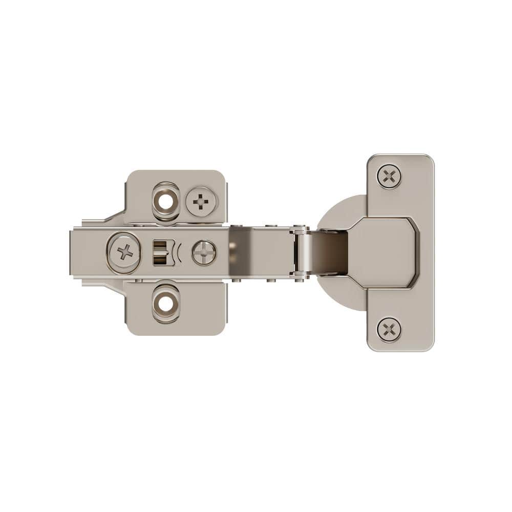 Amerock Nickel 1/2 in.  13mm  Overlay Frameless Soft Close Euro Concealed Cabinet Hinges (2-Pack) (2)
