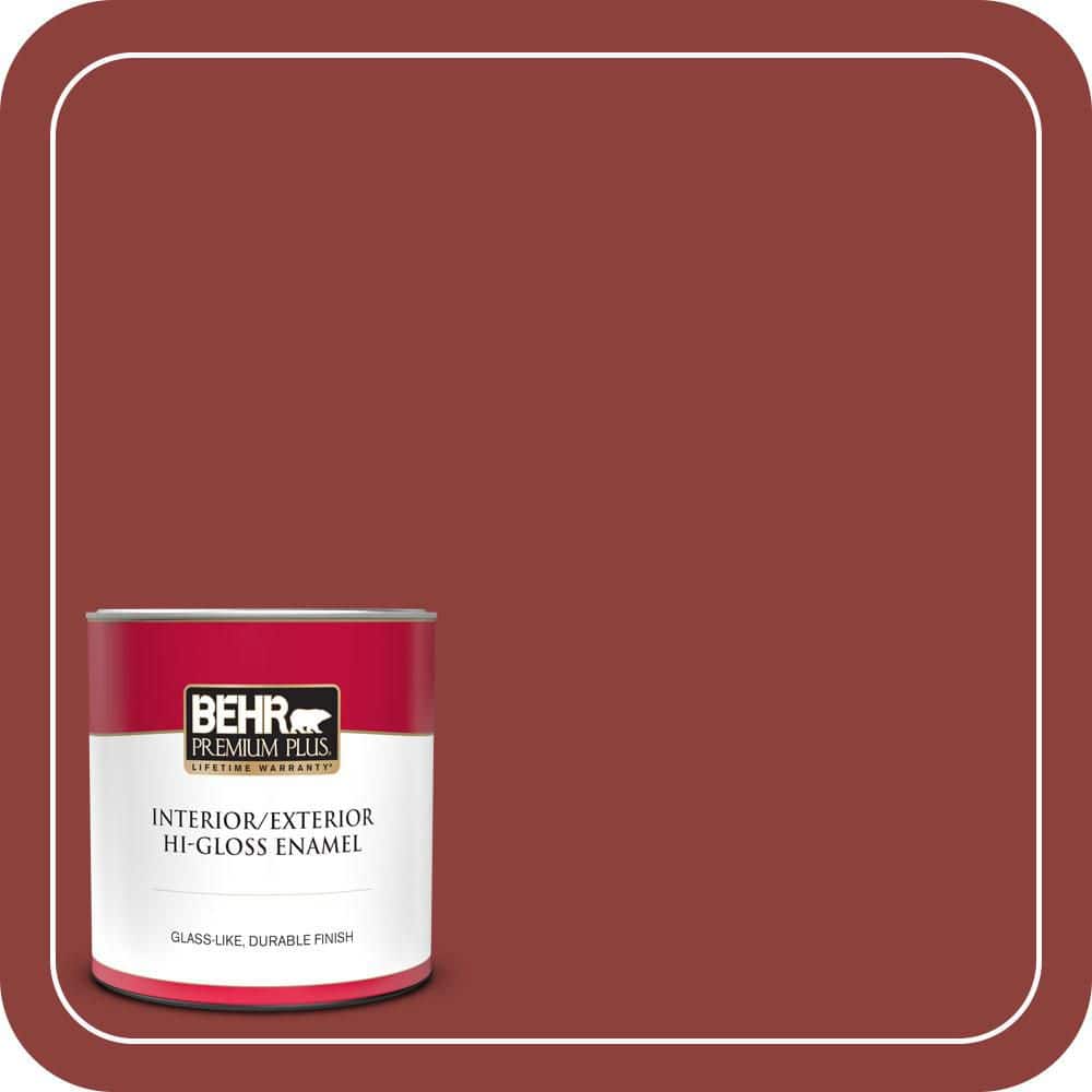 BEHR PREMIUM PLUS 1 qt. #PPU2-03 Allure Hi-Gloss Enamel Interior/Exterior Paint & Primer (1)