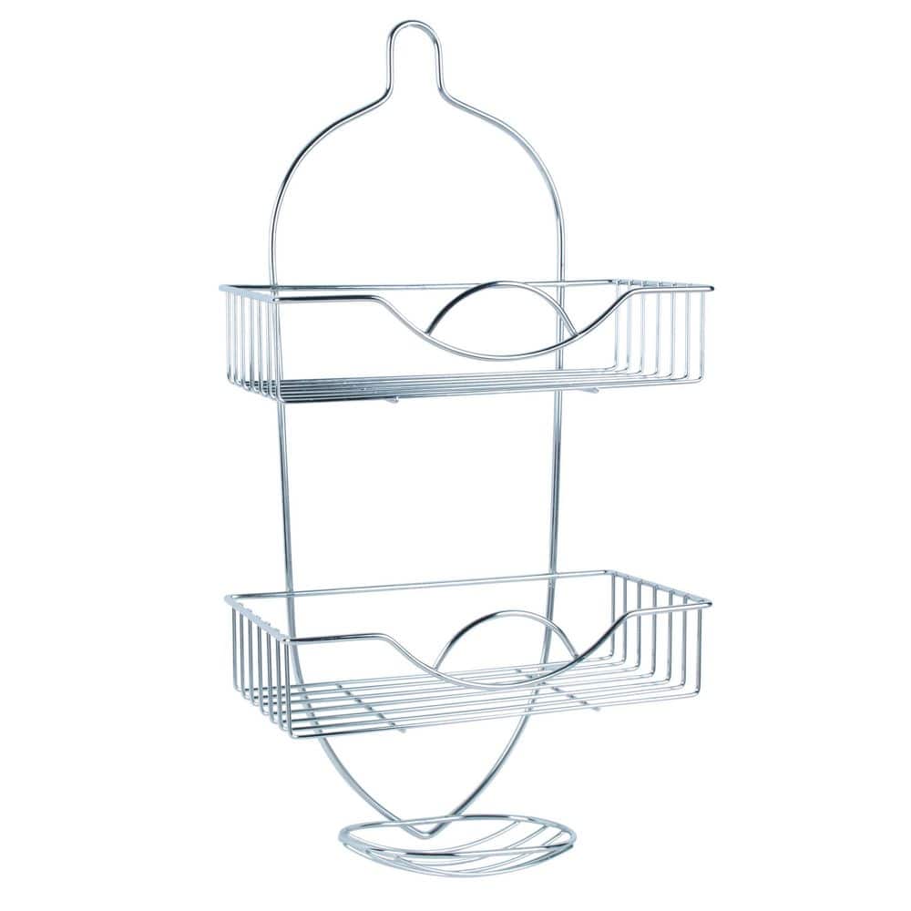 Bath Bliss Rainbow Design Shower Caddy in Chrome (1)