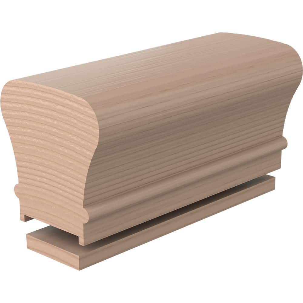 L. J. SMITH STAIR SYSTEMS 0.375 in. D x 2.25 in. W x 96 in. L Unfinished Maple Wood Straight Handrail (1)