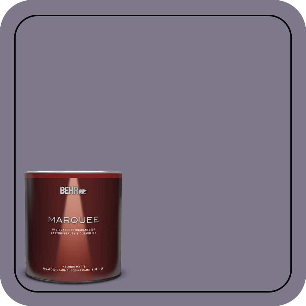 BEHR MARQUEE 1 Qt. #N560-5 Solitaire One-Coat Hide Matte Interior Paint & Primer