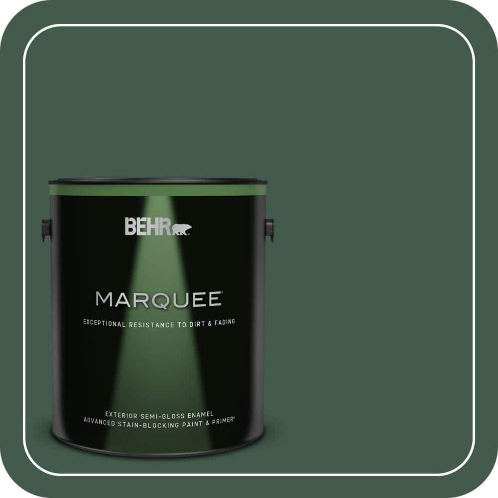 BEHR MARQUEE 1 gal. #QE-40 Alpine Semi-Gloss Enamel Exterior Paint & Primer