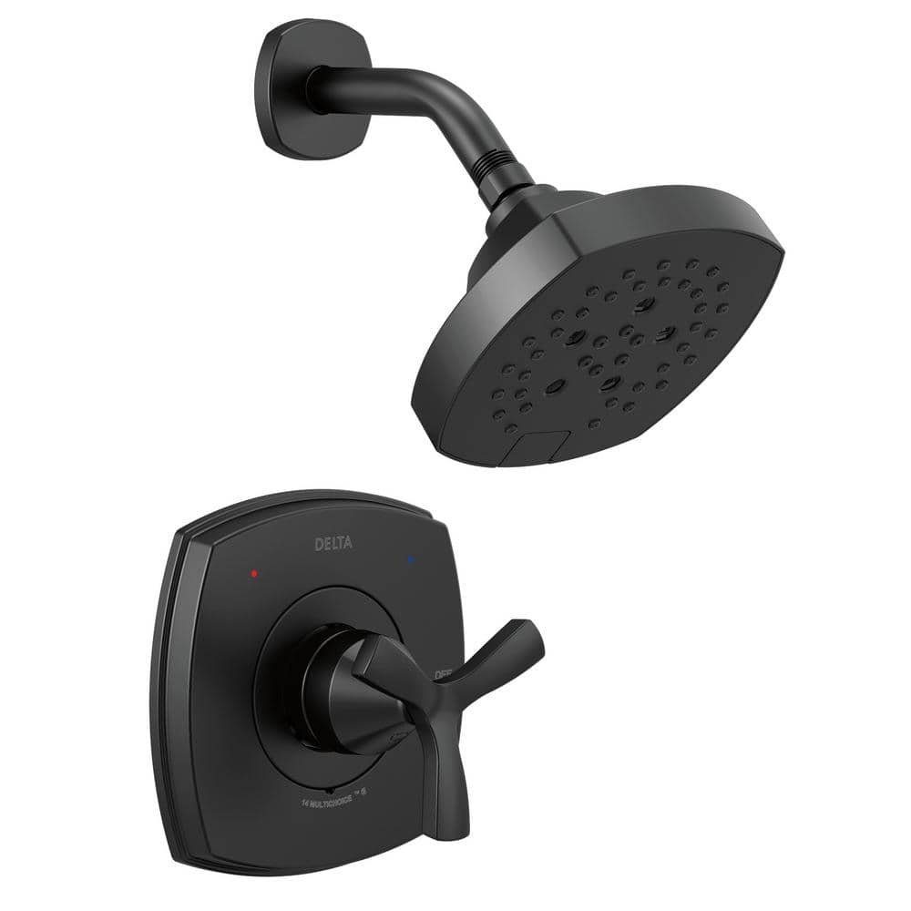 Delta Stryke 1-Handle Wall Mount 5-Spray Shower Faucet Trim Kit (Valve not Included) (1)