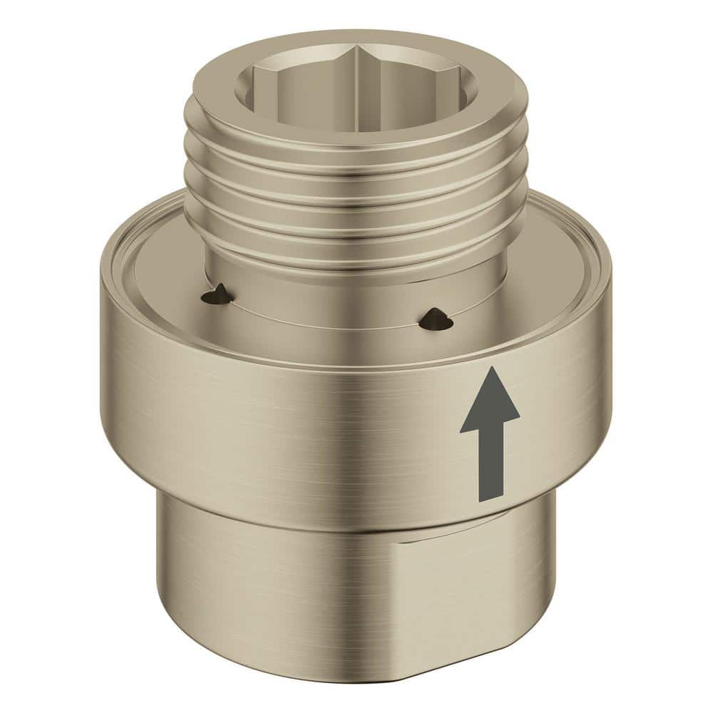 GROHE 1/2 in. Inline Vacuum Breaker in Brushed Nickel