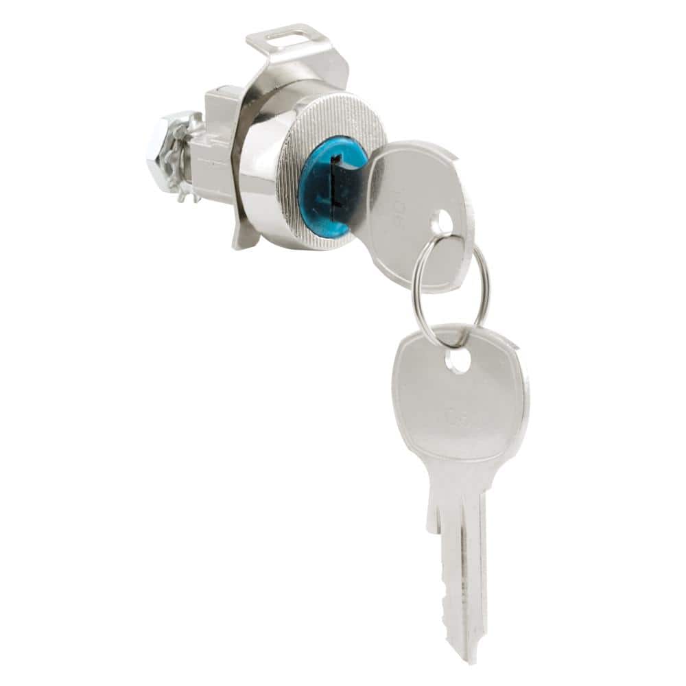 Prime-Line 1 in. Dia Face, Mailbox Lock, No Cams, Diecast Construction, Nickle Plated Finish, Auth-Florence, Opens Clockwise, 90