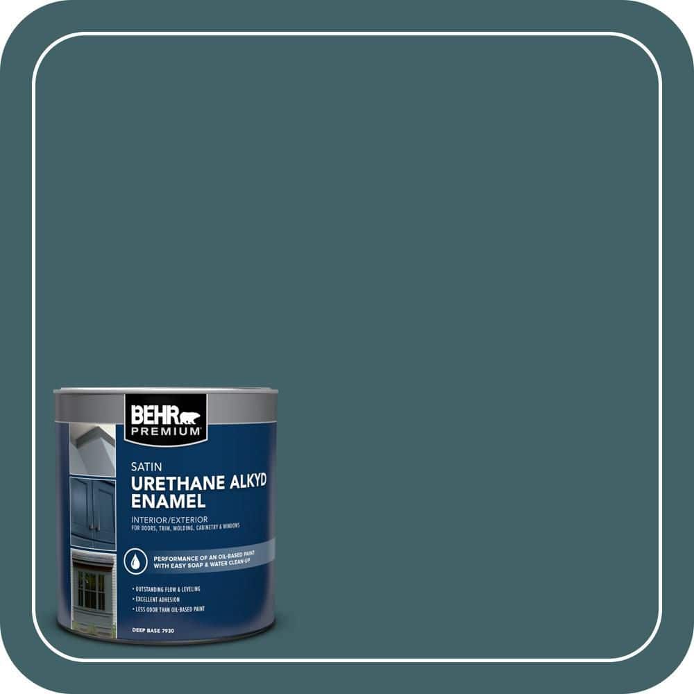 BEHR PREMIUM 1 qt. #T17-12 Wanderlust Satin Enamel Urethane Alkyd Interior/Exterior Paint