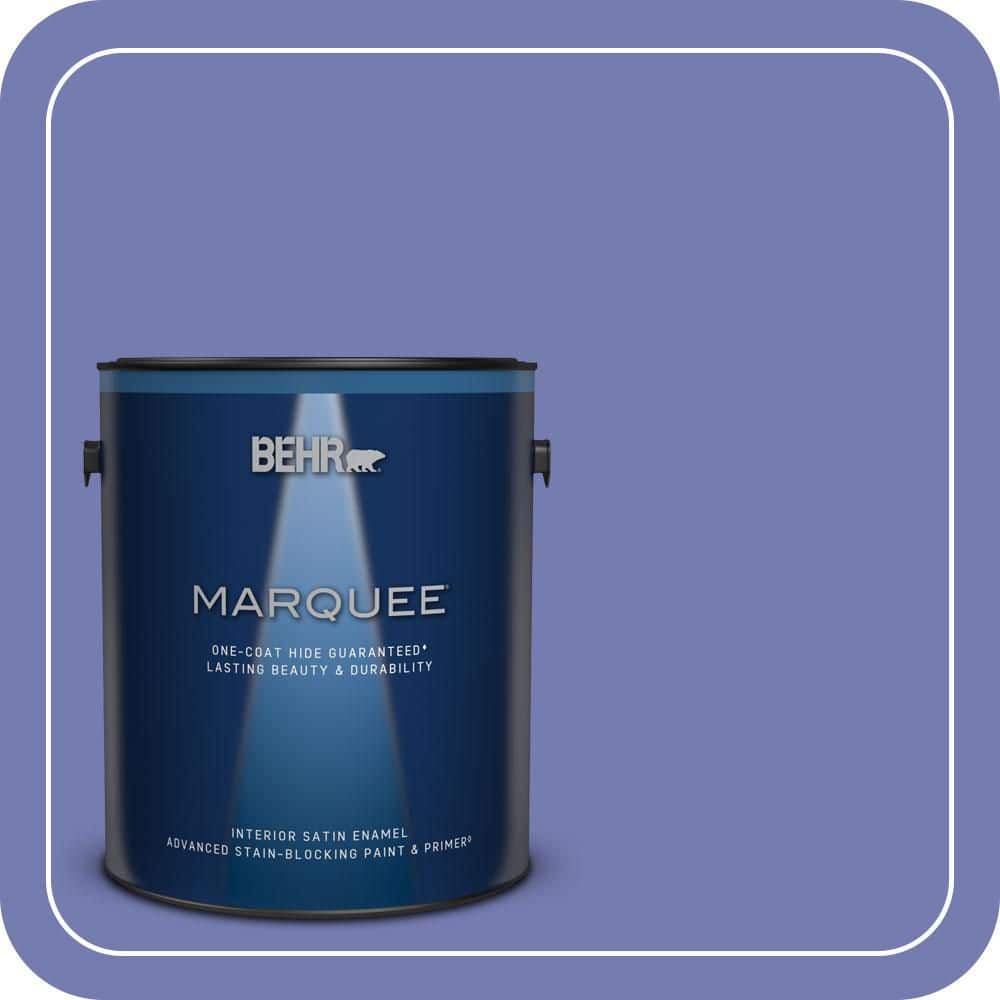 BEHR MARQUEE 1 gal. #620B-6 Magic Moment Satin Enamel Interior Paint & Primer (1)