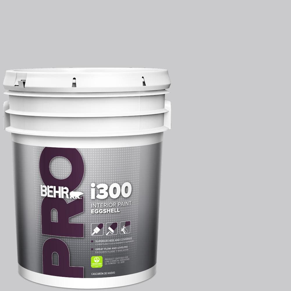 BEHR PRO 5 gal. #ECC-62-1 Urban Gray Eggshell Interior Paint