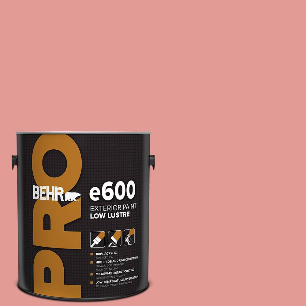 BEHR PRO 1 gal. #M160-4A Sunset Pink Low Luster Exterior Paint