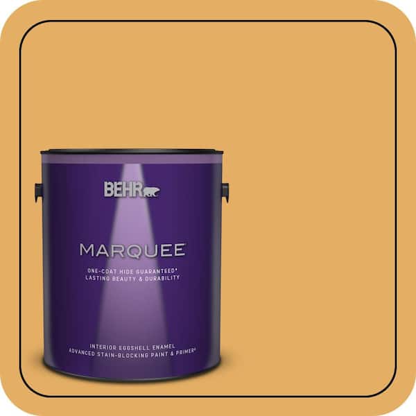 BEHR MARQUEE 1 gal. #MQ4-11 Lamplit One-Coat Hide Eggshell Enamel Interior Paint & Primer (2)
