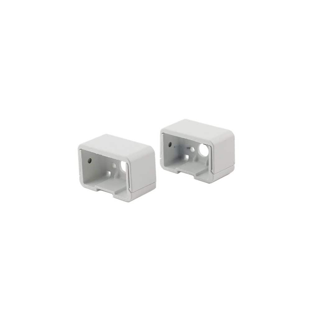 Deckorators Cable Rail Aluminum Textured White Top Rail Brackets for Cable Railing System (1)