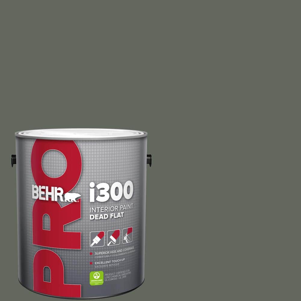 BEHR PRO 1 gal. #710F-6 Painted Turtle Dead Flat Interior Paint