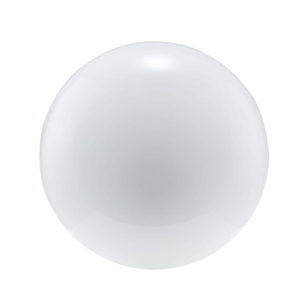 PRIVATE BRAND UNBRANDED 3.625 in. White Opal Glass Mushroom Dome Shaped Replacement Flush Mount Shade with 6 in. Lip Fitter (3)