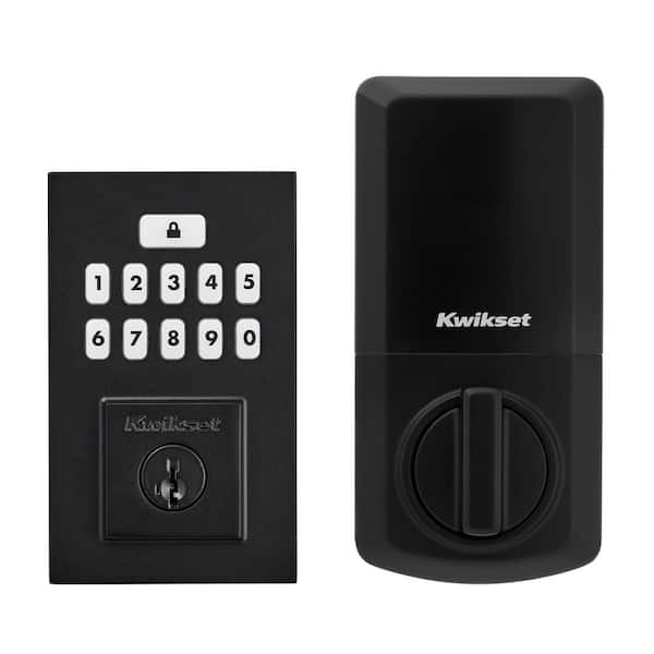Kwikset SmartCode 260 Contemporary Matte Black Keypad Single Cylinder Electronic Deadbolt Featuring SmartKey Security (2)