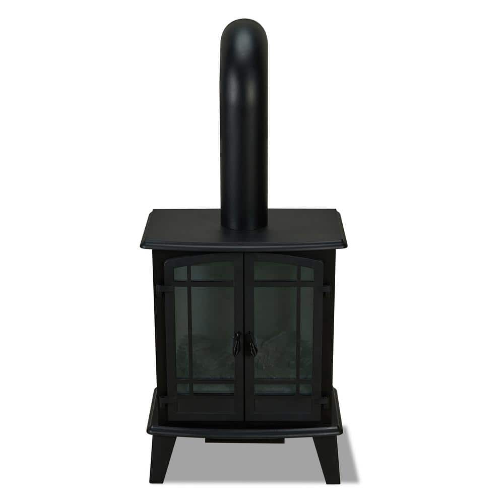 Real Flame Foster 25 in. Freestanding Iron Electric Fireplace in Black (2)