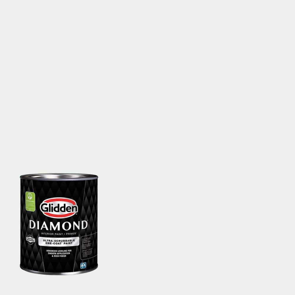 Glidden Diamond 1 qt. PPG1137-1 Spring Rain Semi-Gloss Interior Paint with Primer