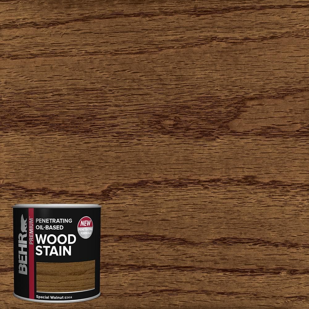 BEHR PREMIUM 8 oz. #TIS-514 Special Walnut Transparent Oil-Based Penetrating Interior Wood Stain