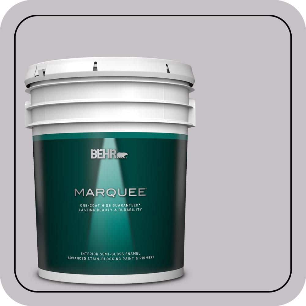 BEHR MARQUEE 5 gal. #MQ5-32 Such Melodrama One-Coat Hide Semi-Gloss Enamel Interior Paint & Primer
