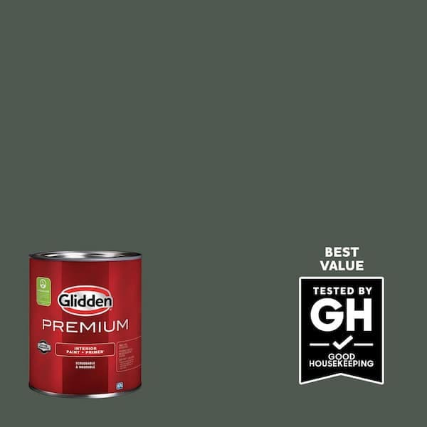 Glidden Premium 1 qt. PPG1129-7 Evergreen Boughs Flat Interior Latex Paint (2)