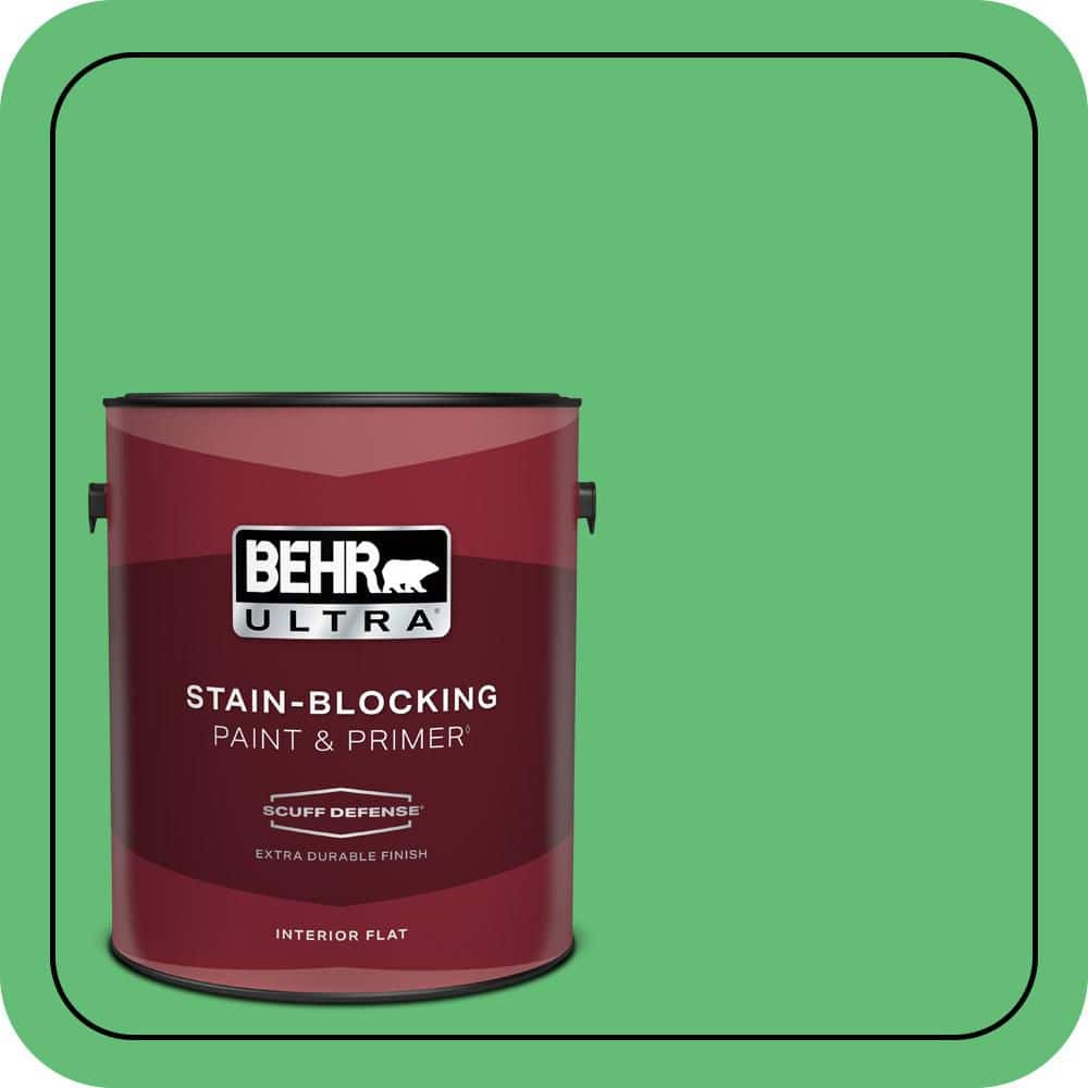BEHR ULTRA 1 gal. #450B-5 Lady Luck Extra Durable Flat Interior Paint & Primer (1)