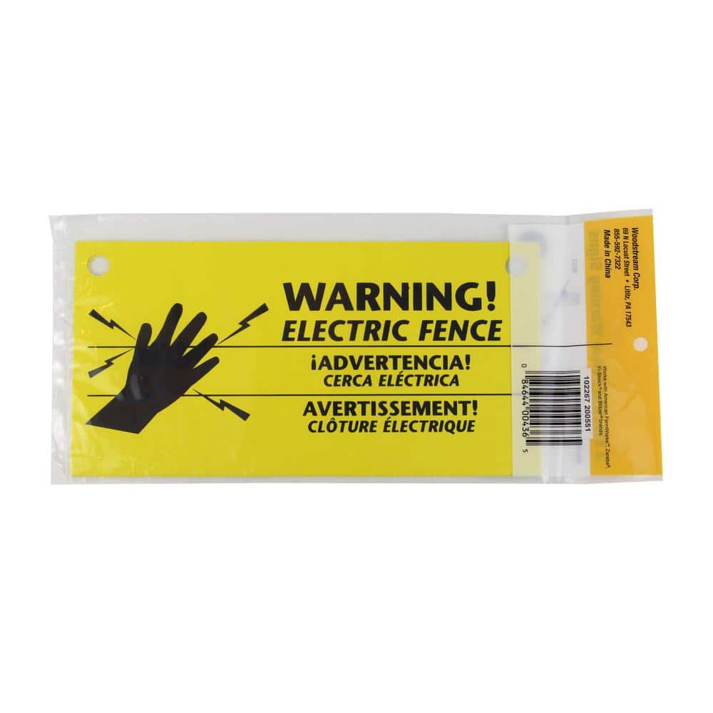 Zareba Electric Fence Warning Sign (3-Pack) (3)