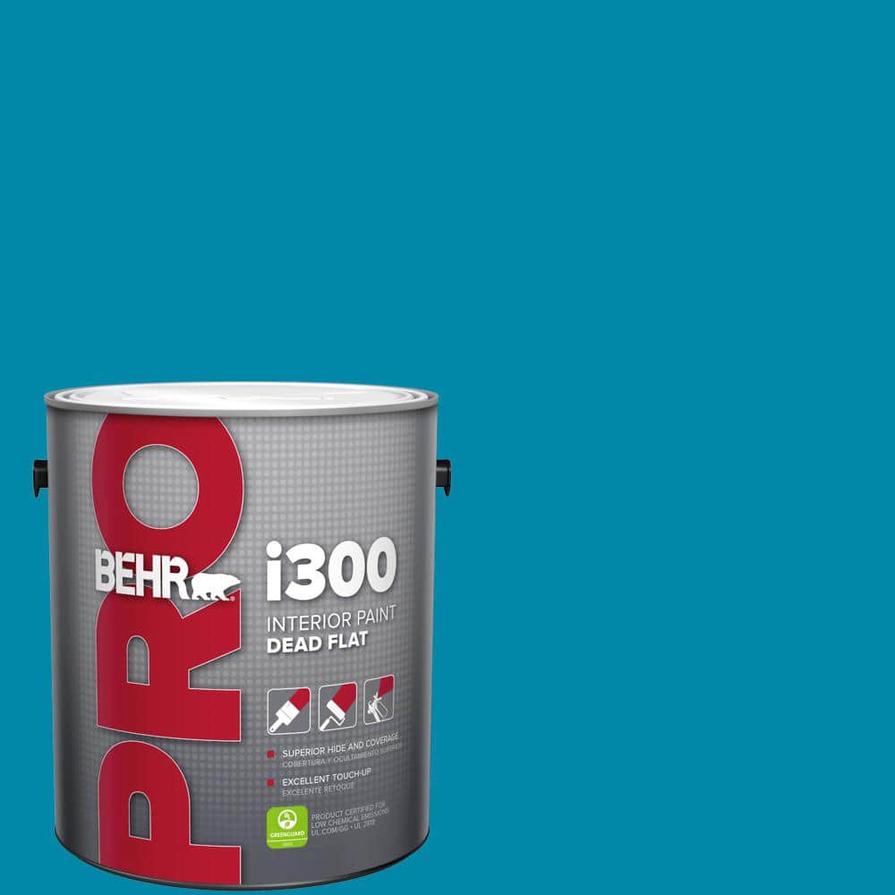 BEHR PRO 1 gal. #P490-6 Hacienda Blue Dead Flat Interior Paint