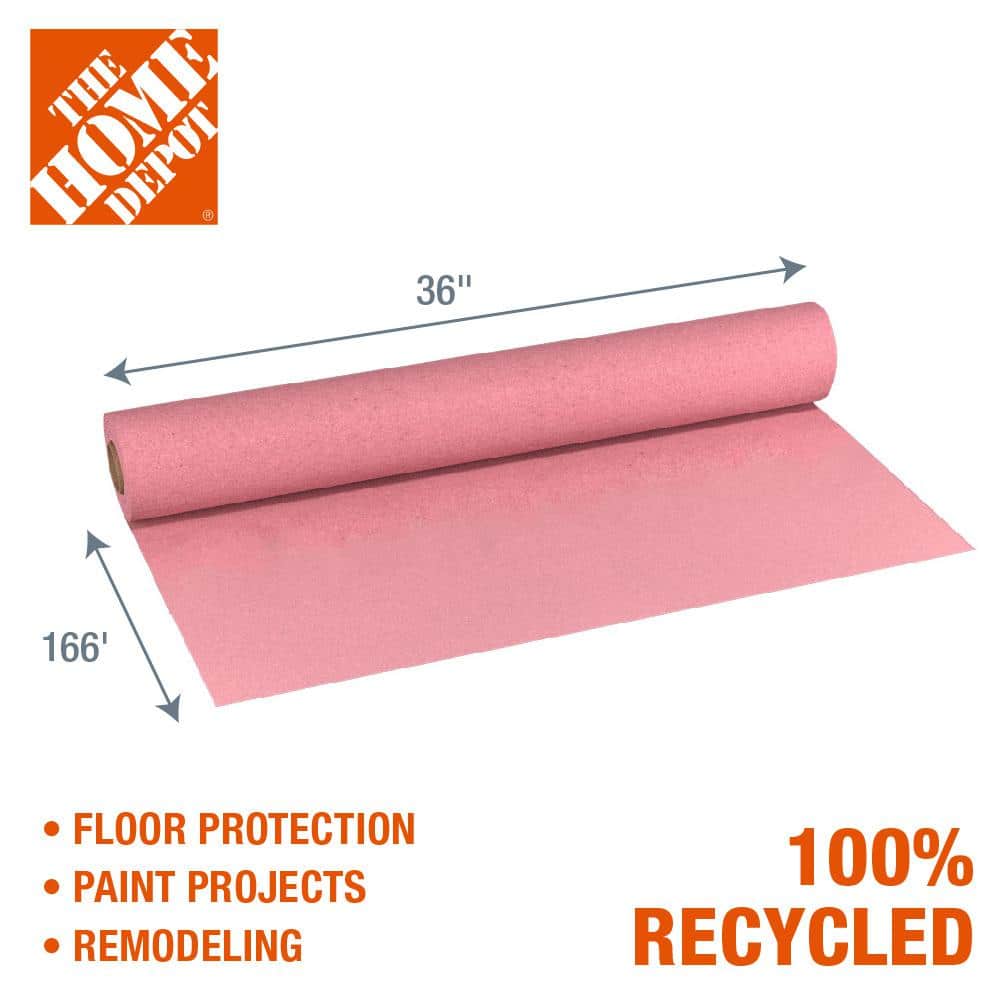 The Home Depot 36 in. x 166 ft. Red Rosin Builders Paper (2-Pack) (2)