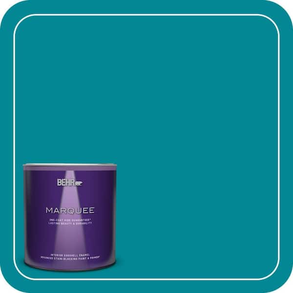 BEHR PREMIUM PLUS #HDC-SM16-06 Blue Slushie Interior/ & Primer Color Sample (4)