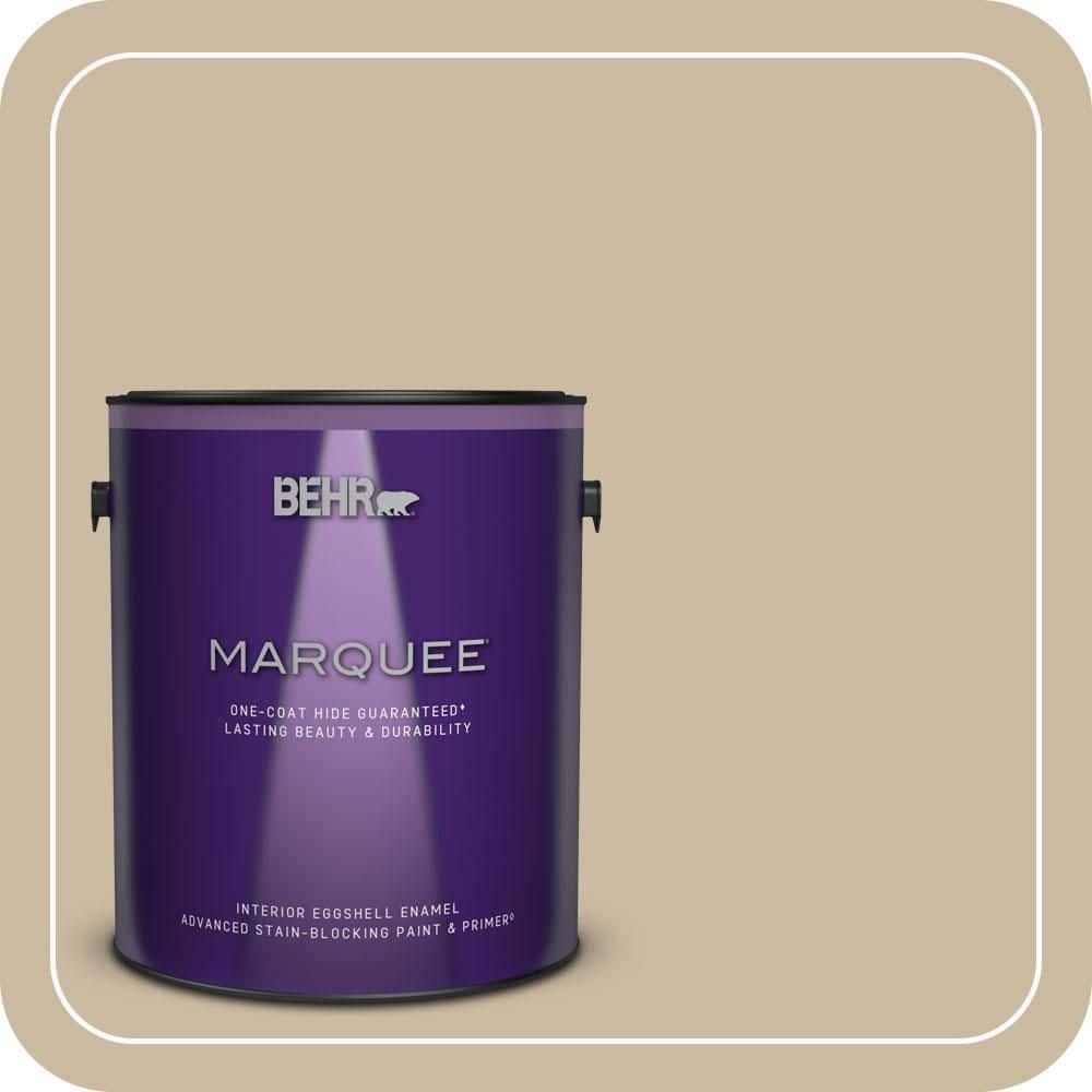 BEHR MARQUEE 1 gal. #MQ2-26 Windsor Tan One-Coat Hide Eggshell Enamel Interior Paint & Primer