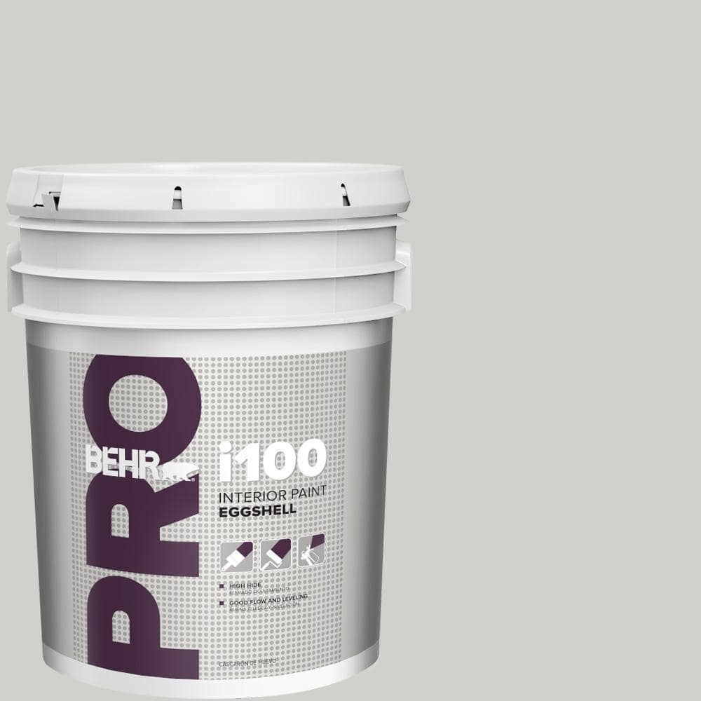 BEHR PRO 5 gal. #PPF-18 Gazebo Gray Eggshell Interior Paint