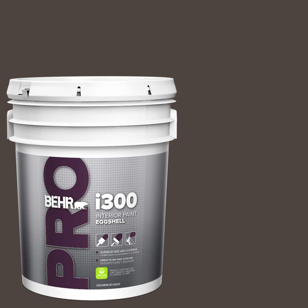 BEHR PRO 5 gal. #PPU5-01 Espresso Beans Eggshell Interior Paint