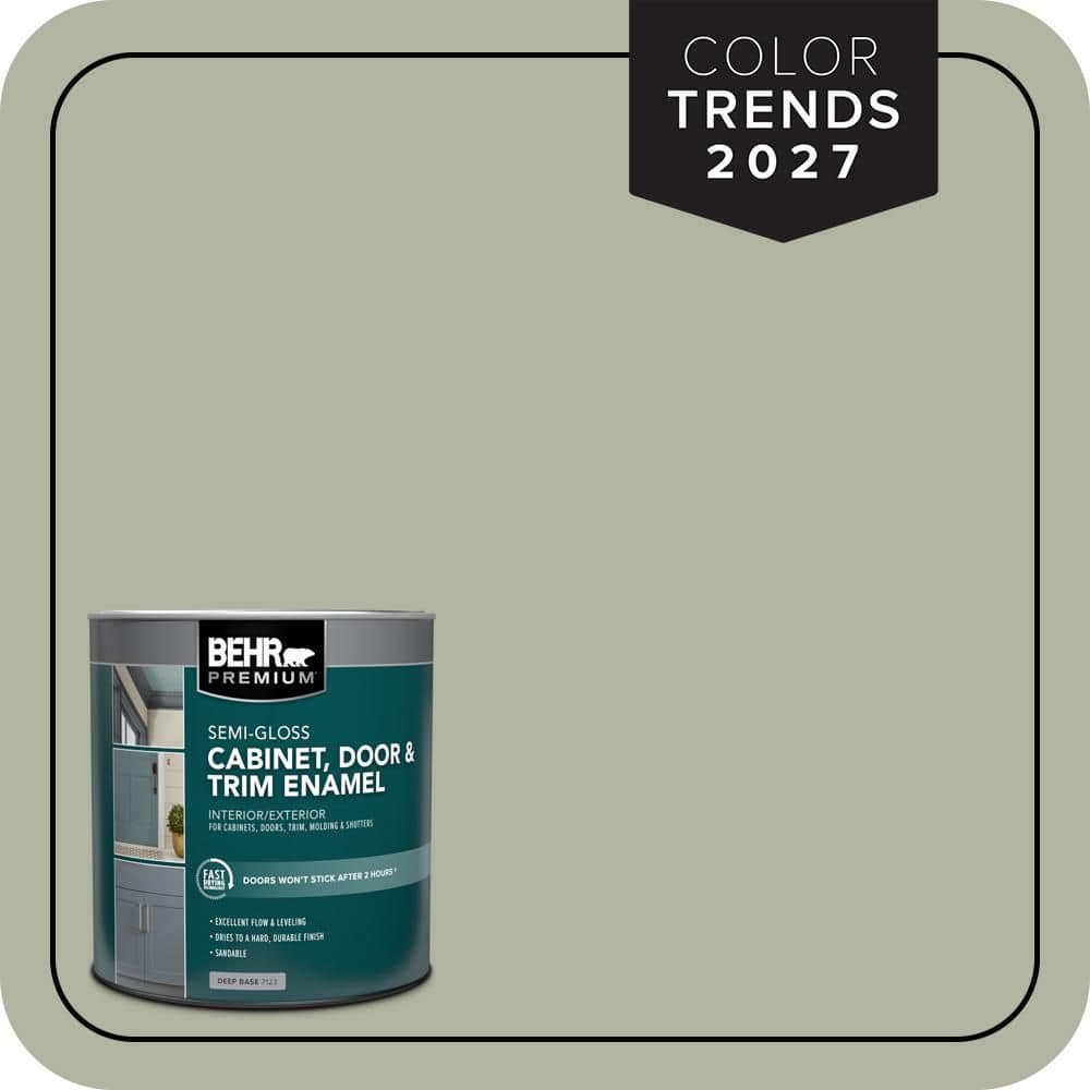BEHR PREMIUM 1 qt. #PPU11-09 Environmental Semi-Gloss Enamel Interior/Exterior Cabinet, Door & Trim Paint