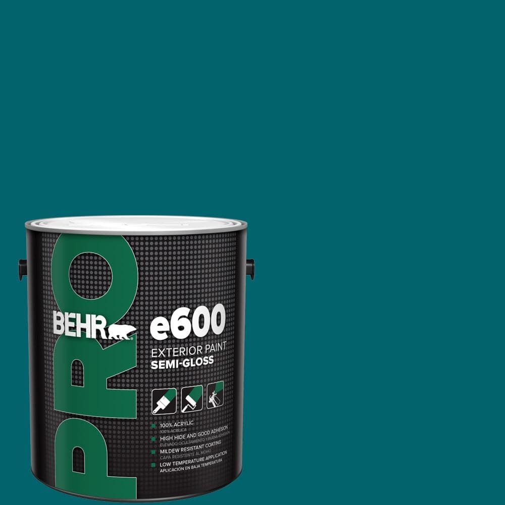 BEHR PRO 1 gal. #S-H-520 Peacock Tail Semi-Gloss Exterior Paint