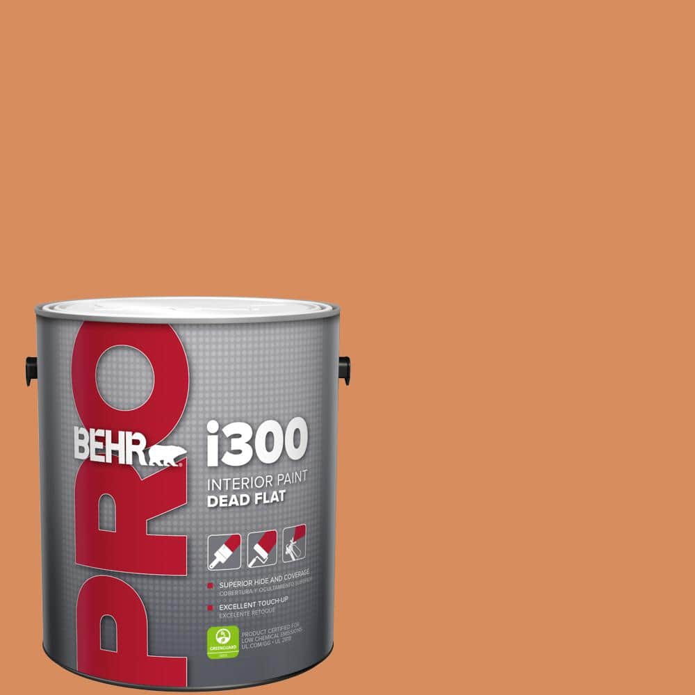 BEHR PRO 1 gal. #M220-6A Blazing Autumn Dead Flat Interior Paint