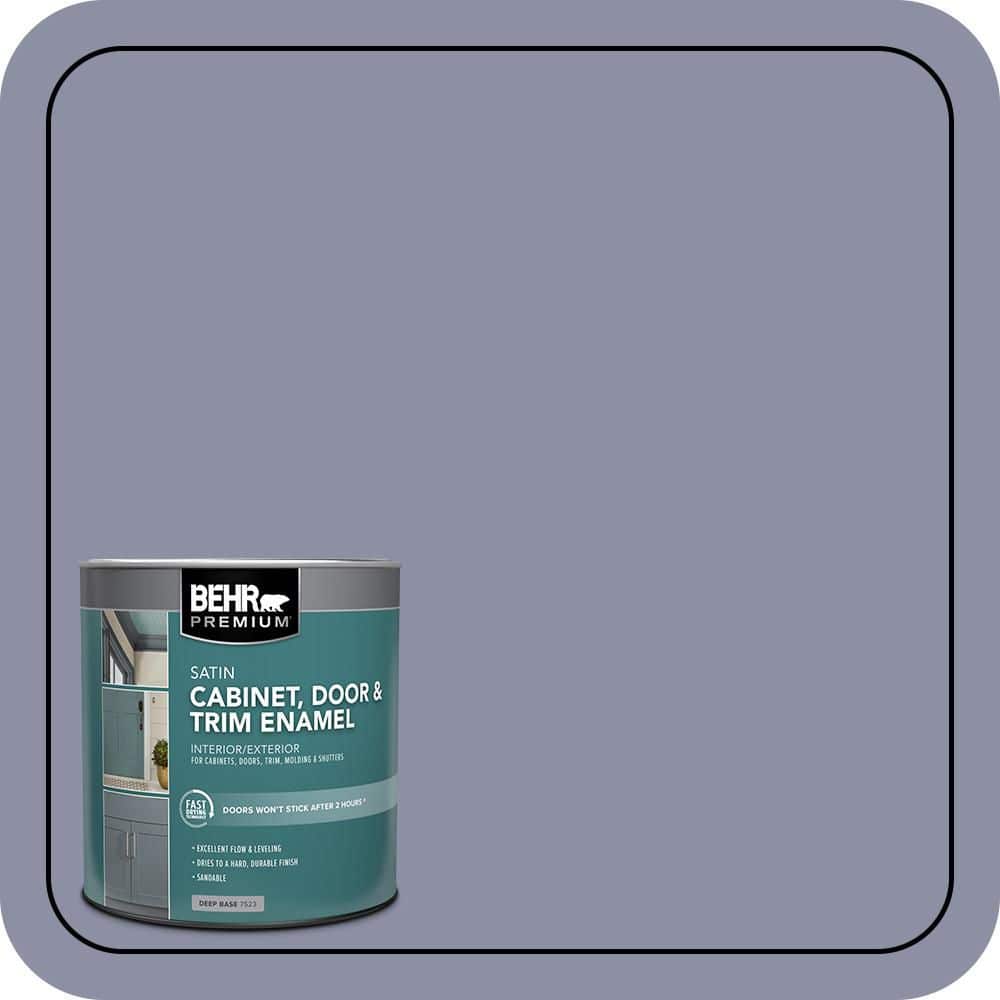 BEHR PREMIUM 1 qt. #S550-4 Camelot Satin Enamel Interior/Exterior Cabinet, Door & Trim Paint (1)