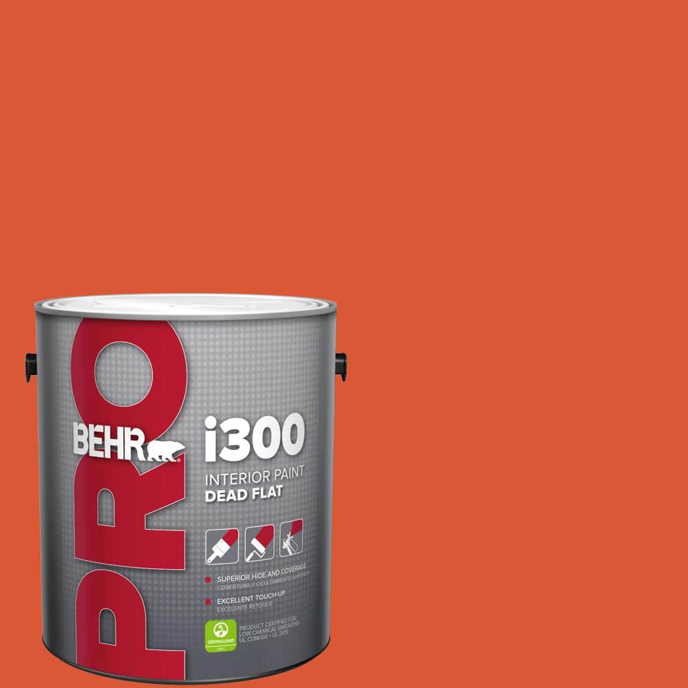 BEHR PRO 1 gal. #P190-7 Inferno Dead Flat Interior Paint