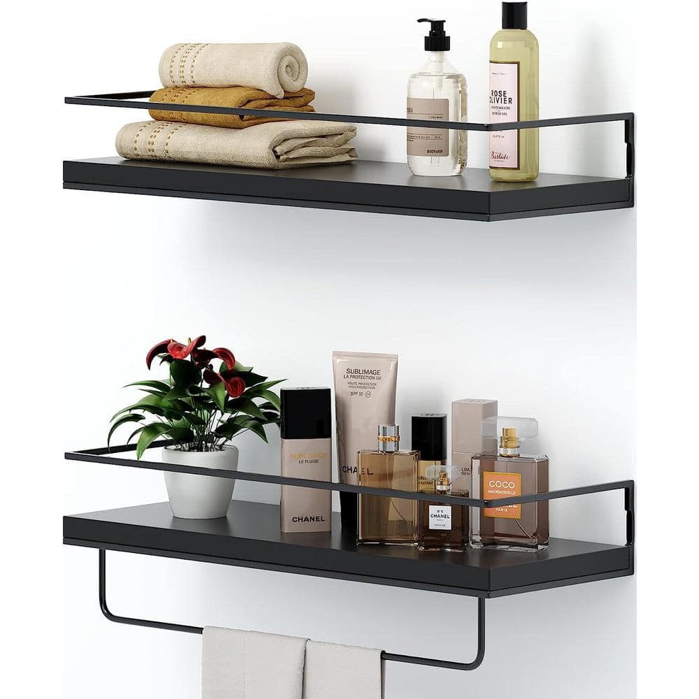 Dyiom 6 in. W 4 in. H 16 in. D Bathroom Shelves Over The Toilet Storage, Wall Mounted with Removable Legs (1)