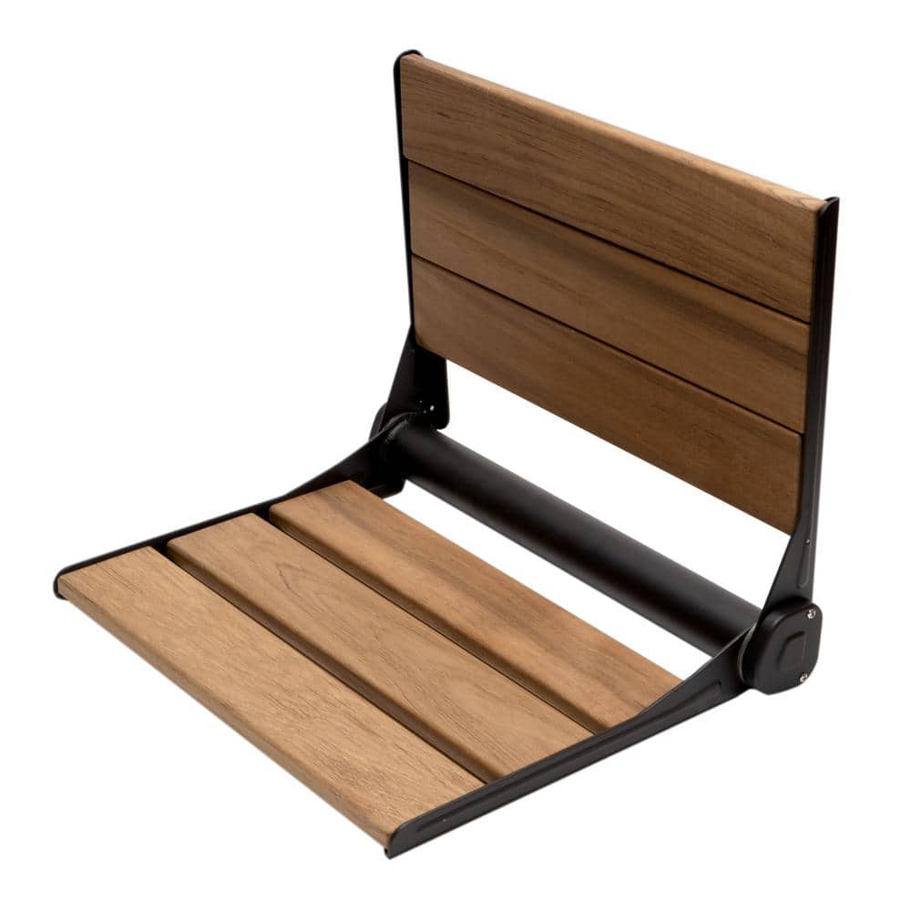 ALFI BRAND Wall Mounted Shower Seat in Natural Wood (1)