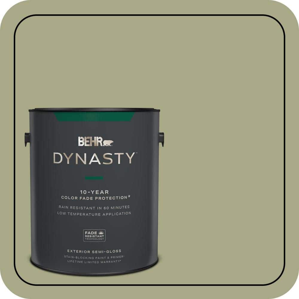 BEHR DYNASTY 1 gal. #S360-4 Meditation Time Semi-Gloss Enamel Exterior Stain-Blocking Paint & Primer