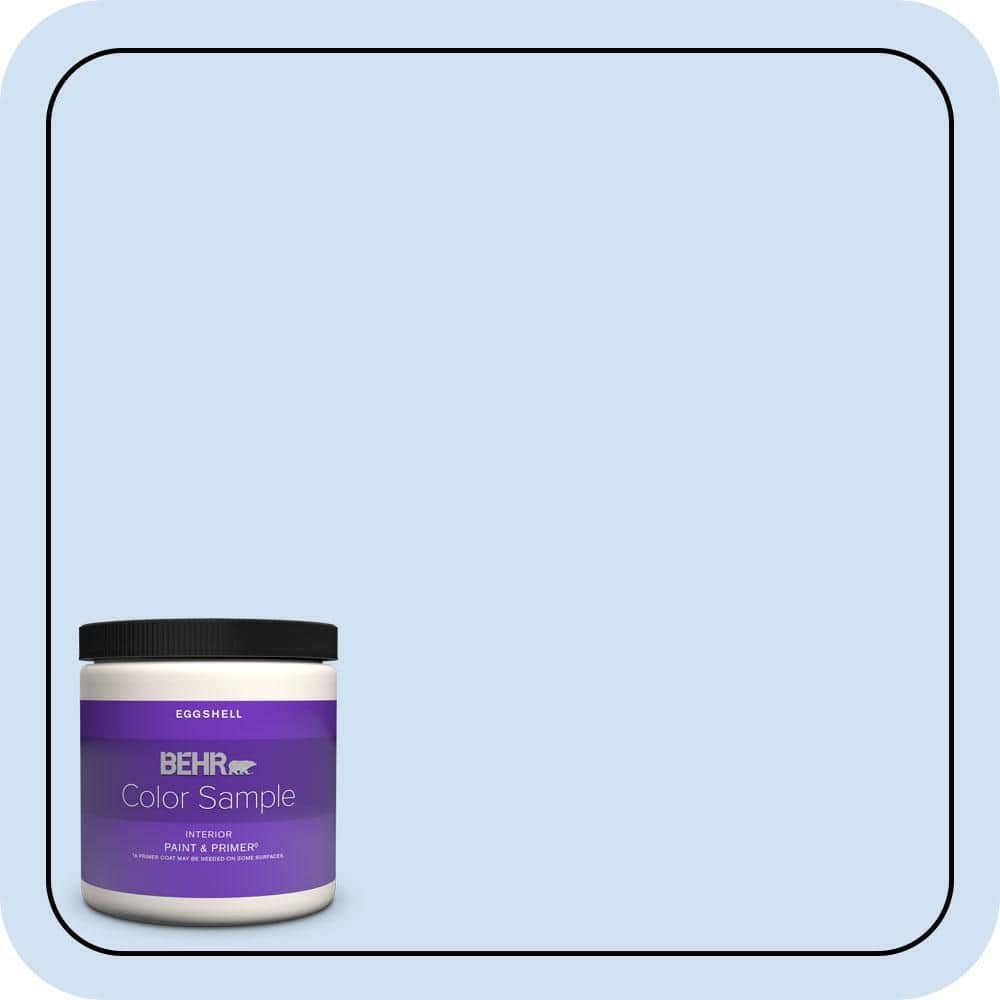 BEHR PREMIUM PLUS 8 oz. #P530-1 Loyal Eggshell Enamel Interior Paint & Primer Color Sample (1)