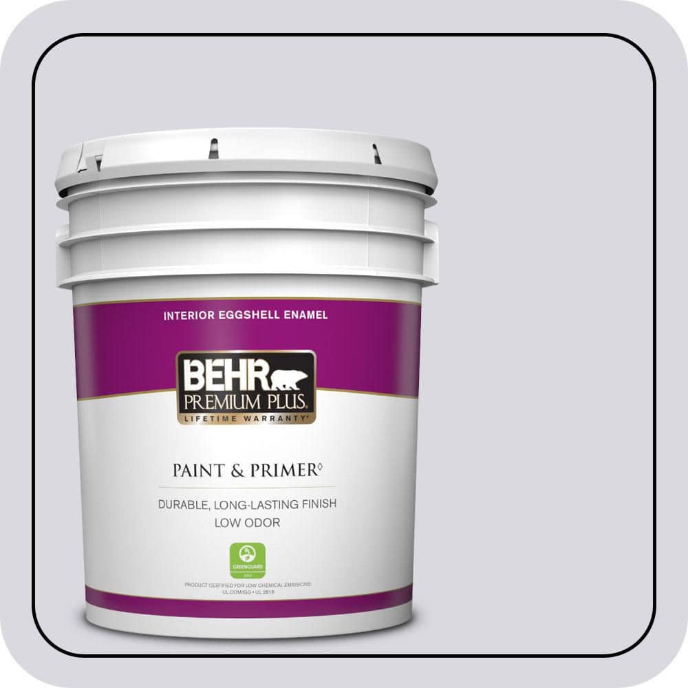 BEHR PREMIUM PLUS 5 gal. #MQ3-30 Petal Tip Eggshell Enamel Low Odor Interior Paint & Primer