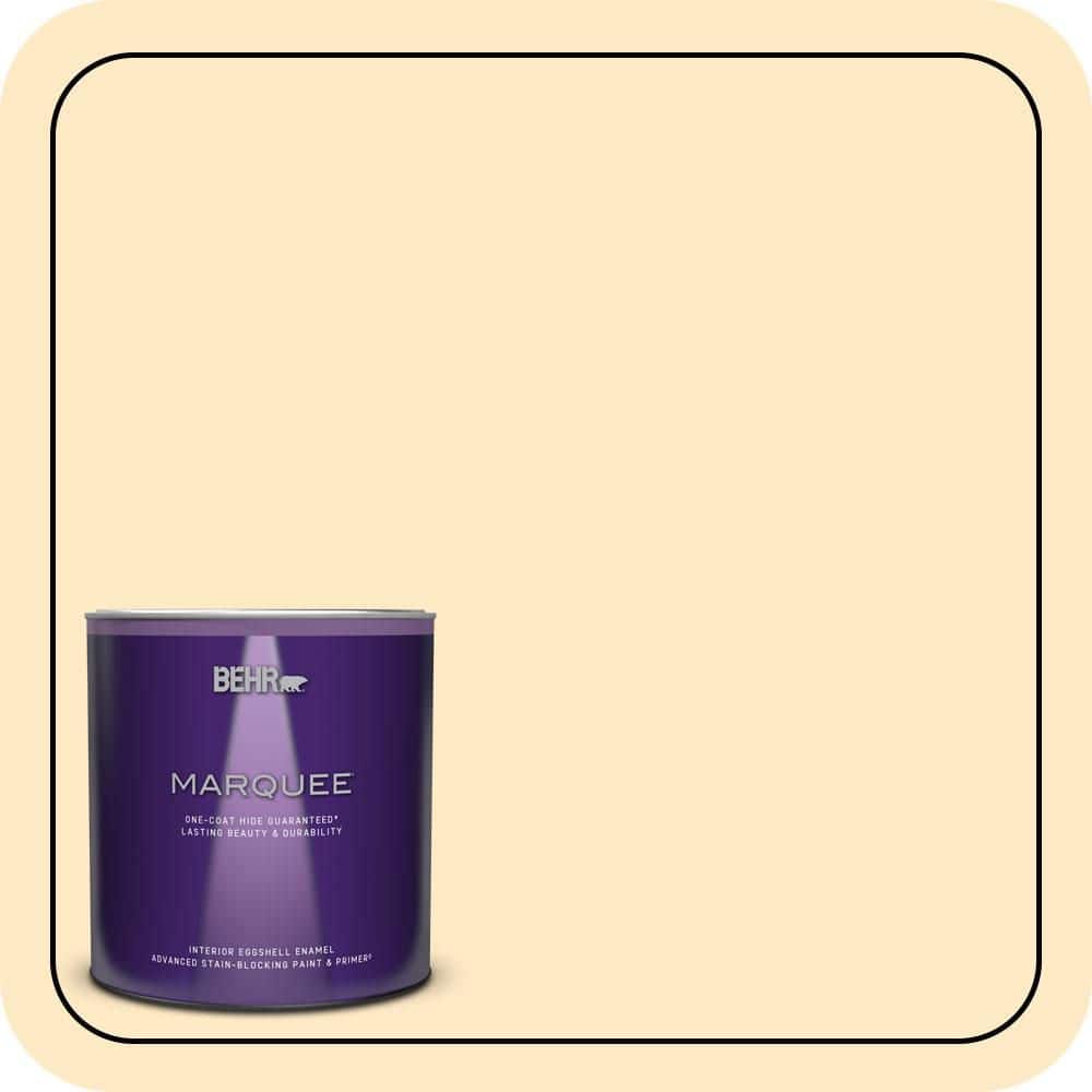 BEHR MARQUEE 1 qt. #P250-1 Papaya Sorbet Eggshell Enamel Interior Paint & Primer