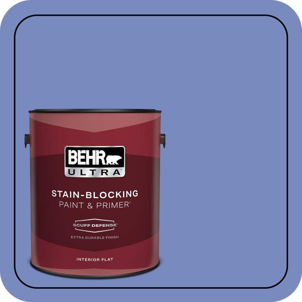 BEHR ULTRA 1 gal. #600B-5 Larkspur Bouquet Extra Durable Flat Interior Paint & Primer (1)