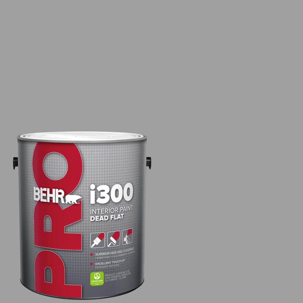 BEHR PRO 1 gal. #PPU26-06 Elemental Gray Dead Flat Interior Paint