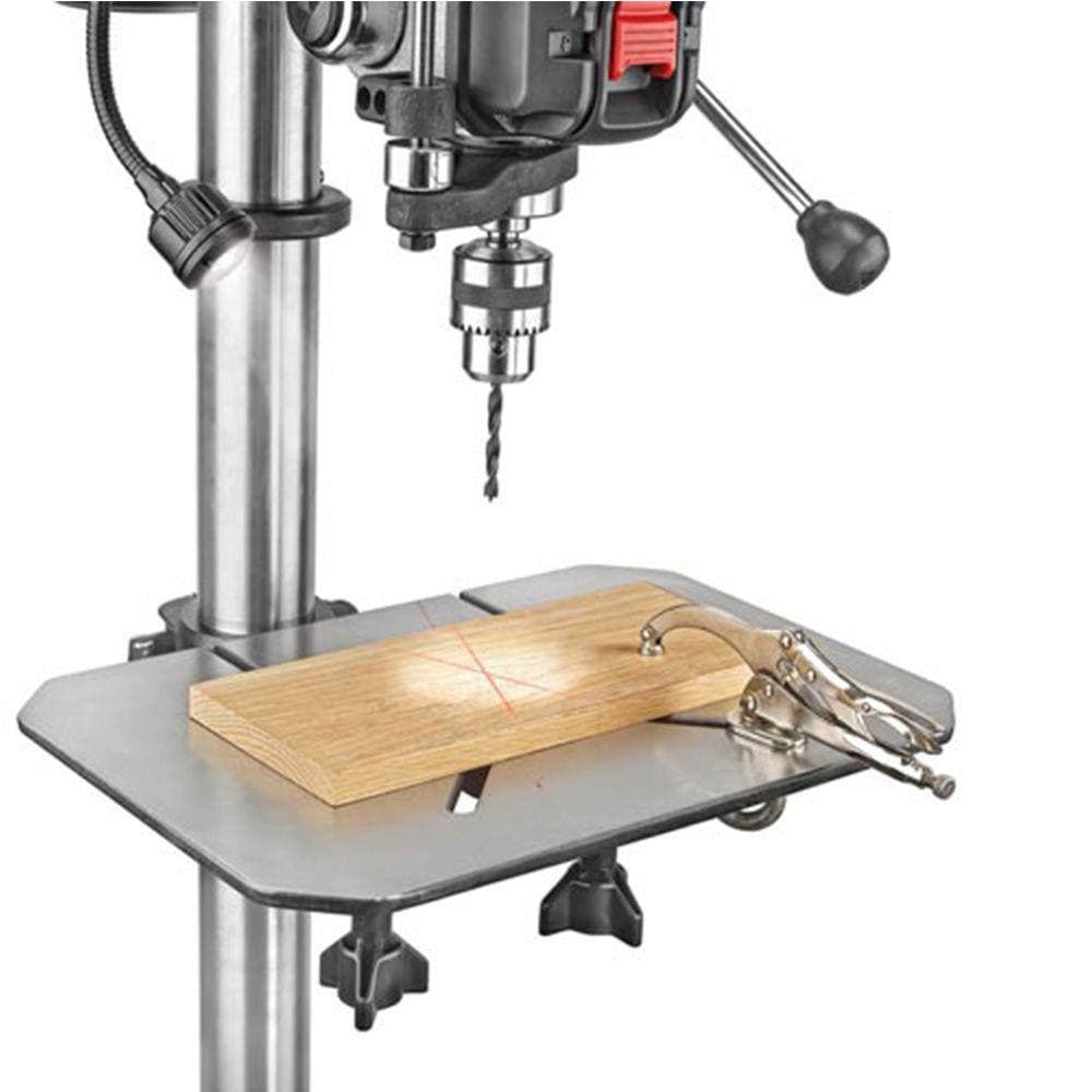 Delta 18 in. Floor Standing Drill Press with Worklight, Laser and 16-Speeds (3)