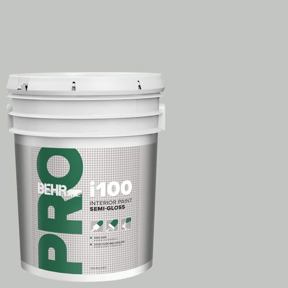 BEHR PRO 5 gal. #PPU25-14 Engagement Silver Semi-Gloss Interior Paint