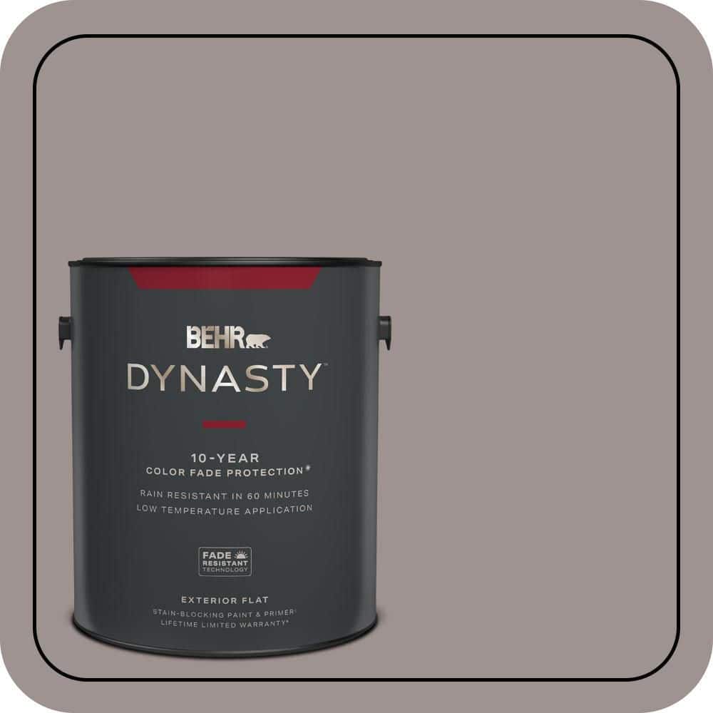 BEHR DYNASTY 1 gal. #N140-4 Tavern Taupe Flat Exterior Stain-Blocking Paint & Primer