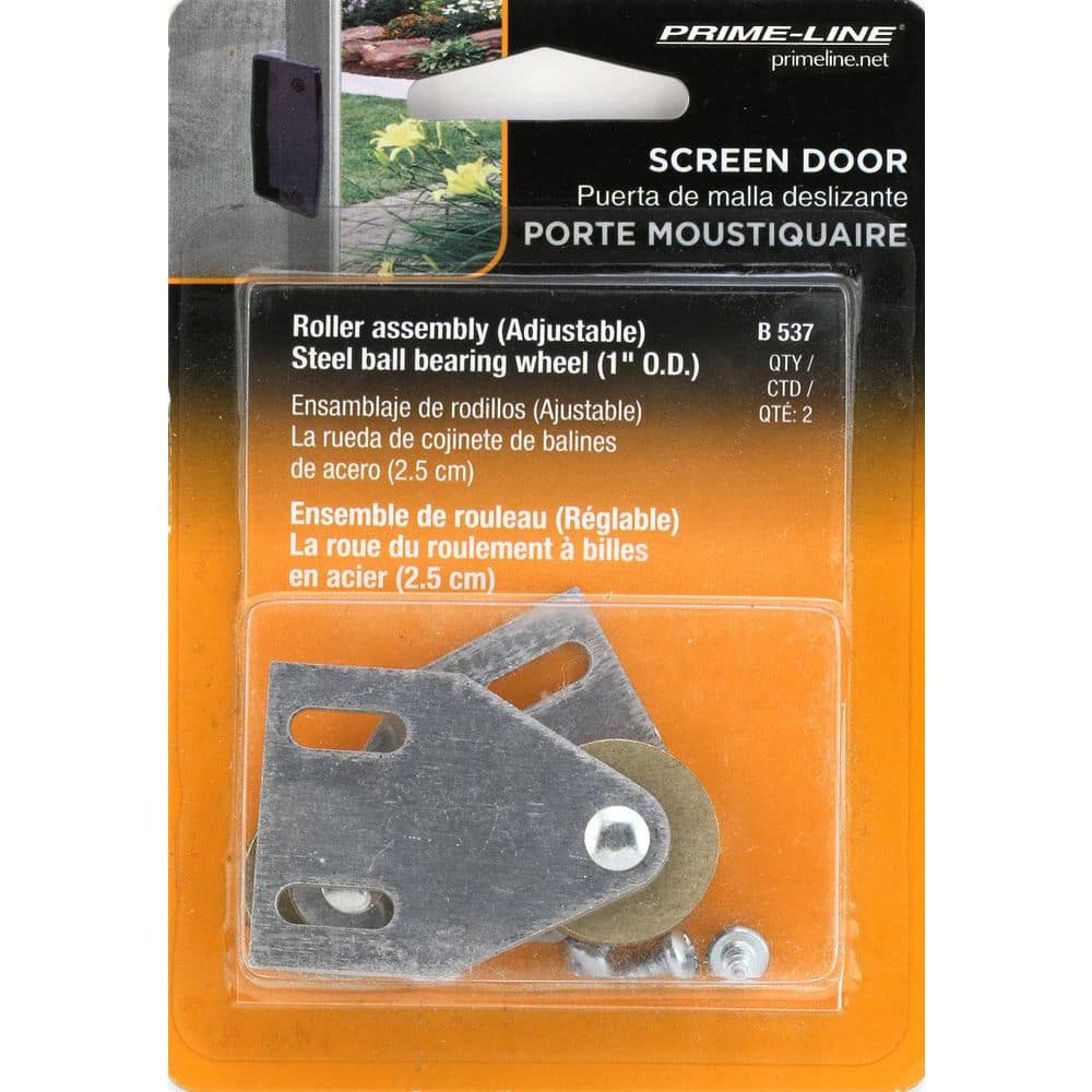 Prime-Line 1 in. Steel, Sliding Screen Door Roller (2-pack) (3)