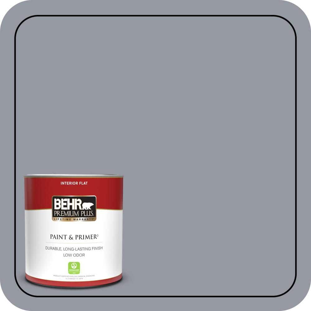 BEHR PREMIUM PLUS #N540-4 Silhouette One-Coat Hide Enamel Interior Stain-Blocking Paint and Primer (1)